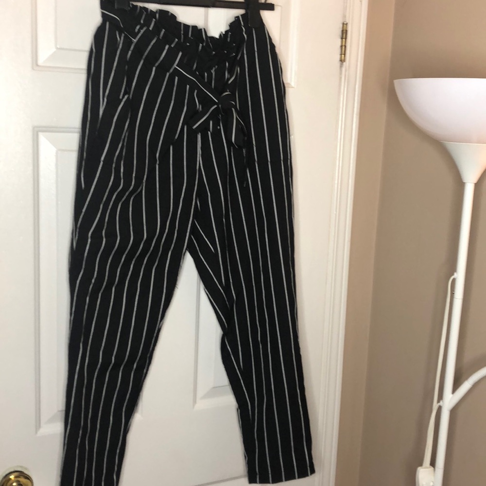 Paper bag waist pants
